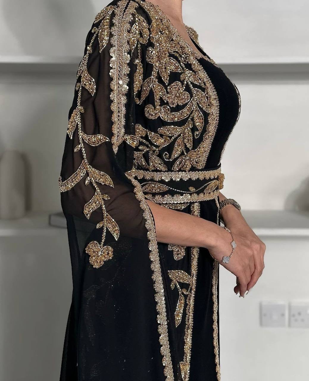 Black Gold Elegant Kuftan