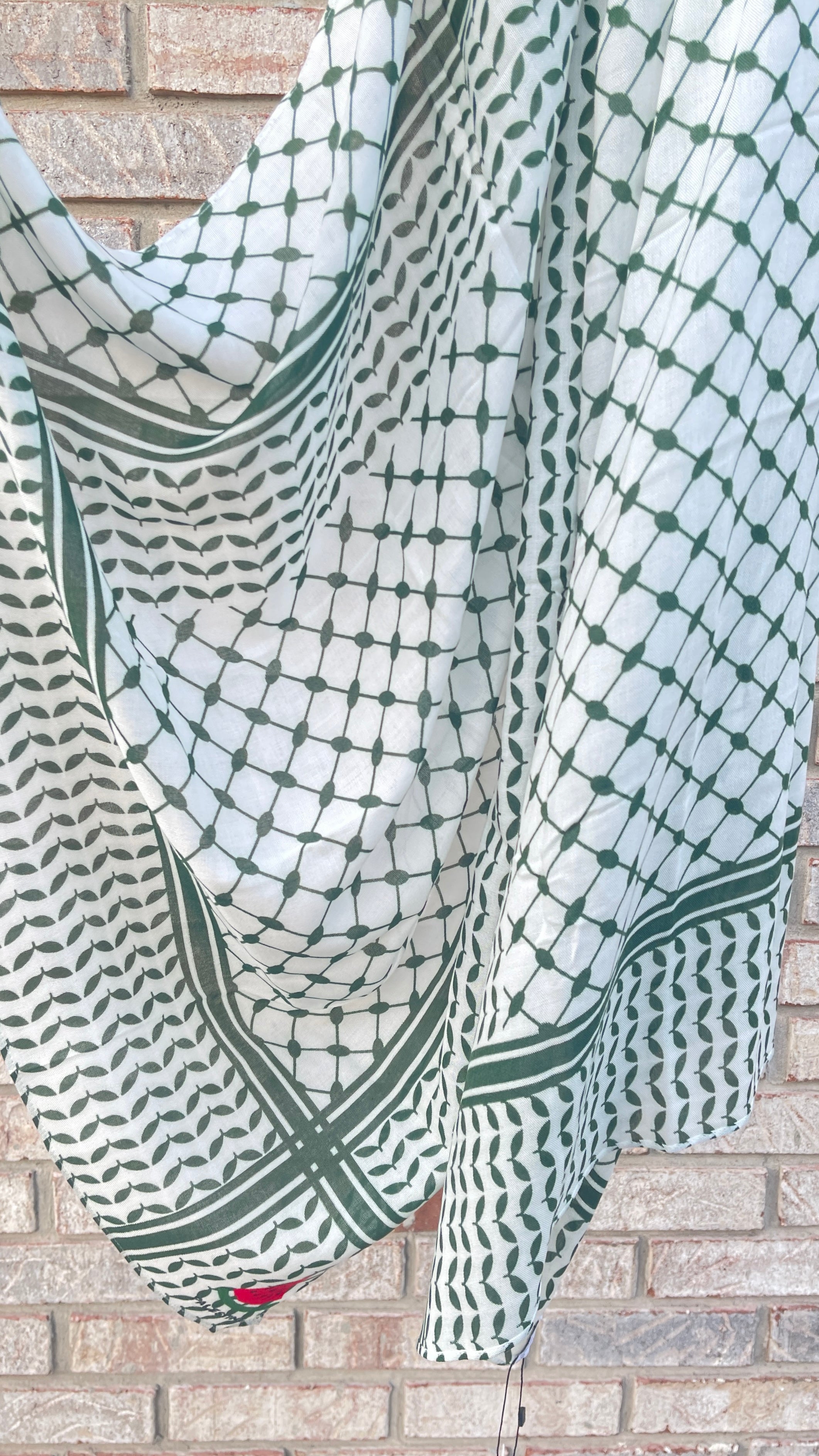 Premium Modal Hijab - Green Kuffiyah