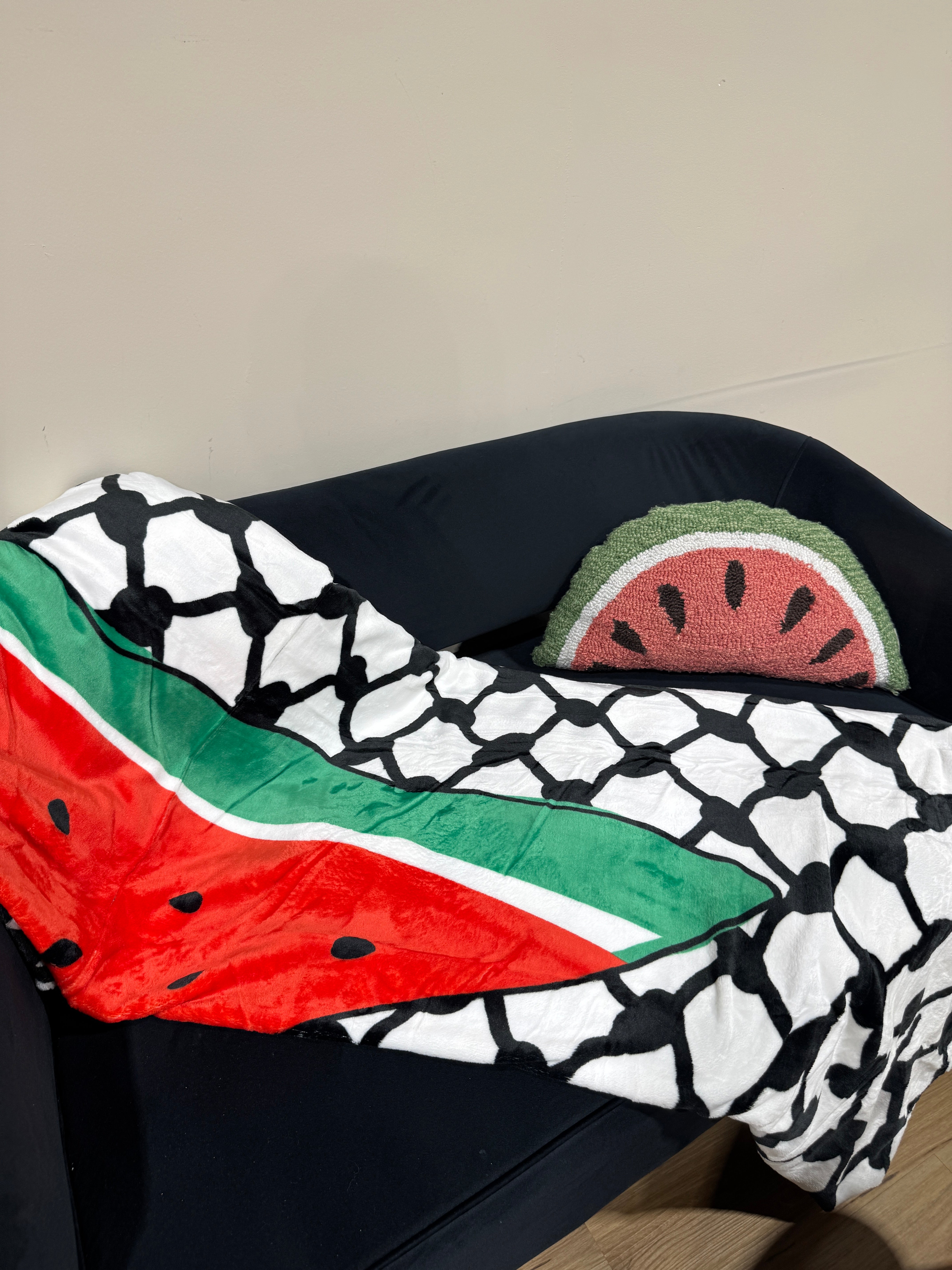 Palestine Queen Size Blanket - Watermelon