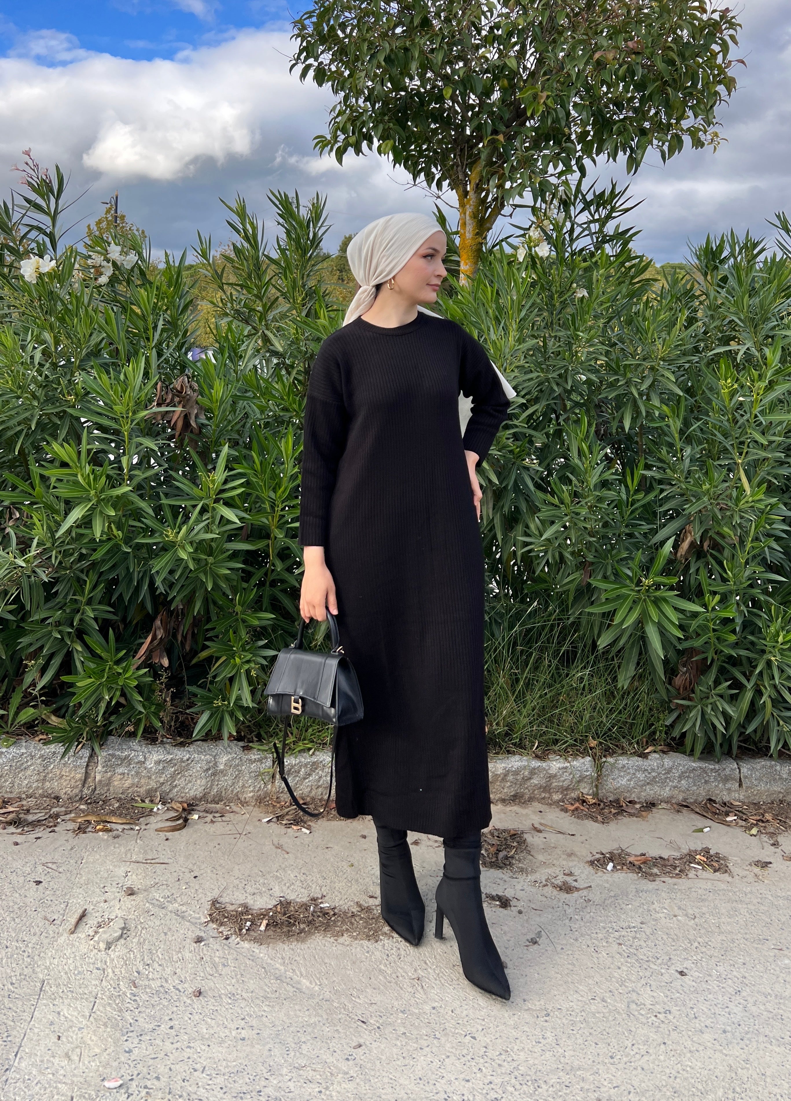 Amelia Knit Dress - Black