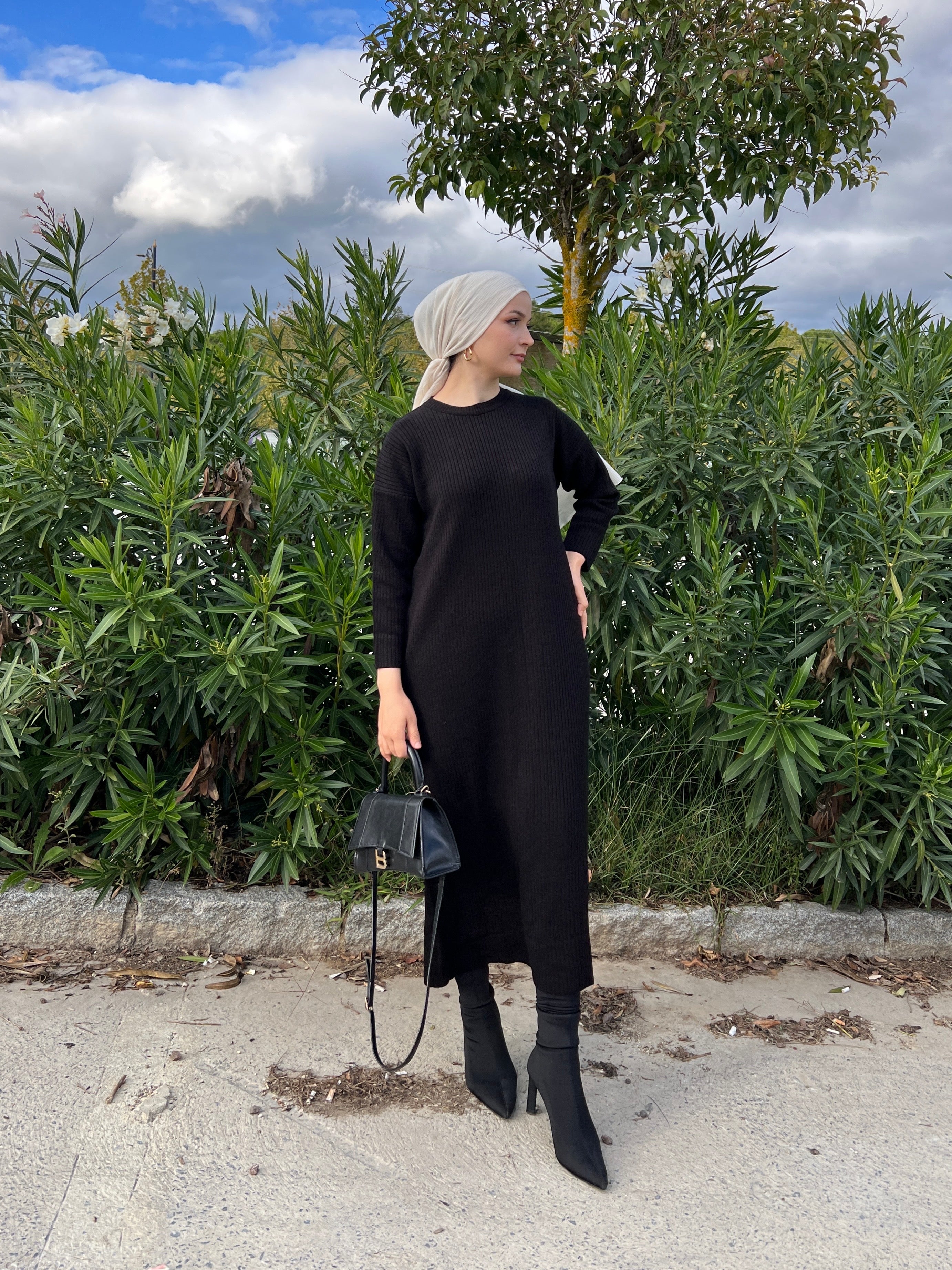 Amelia Knit Dress - Black