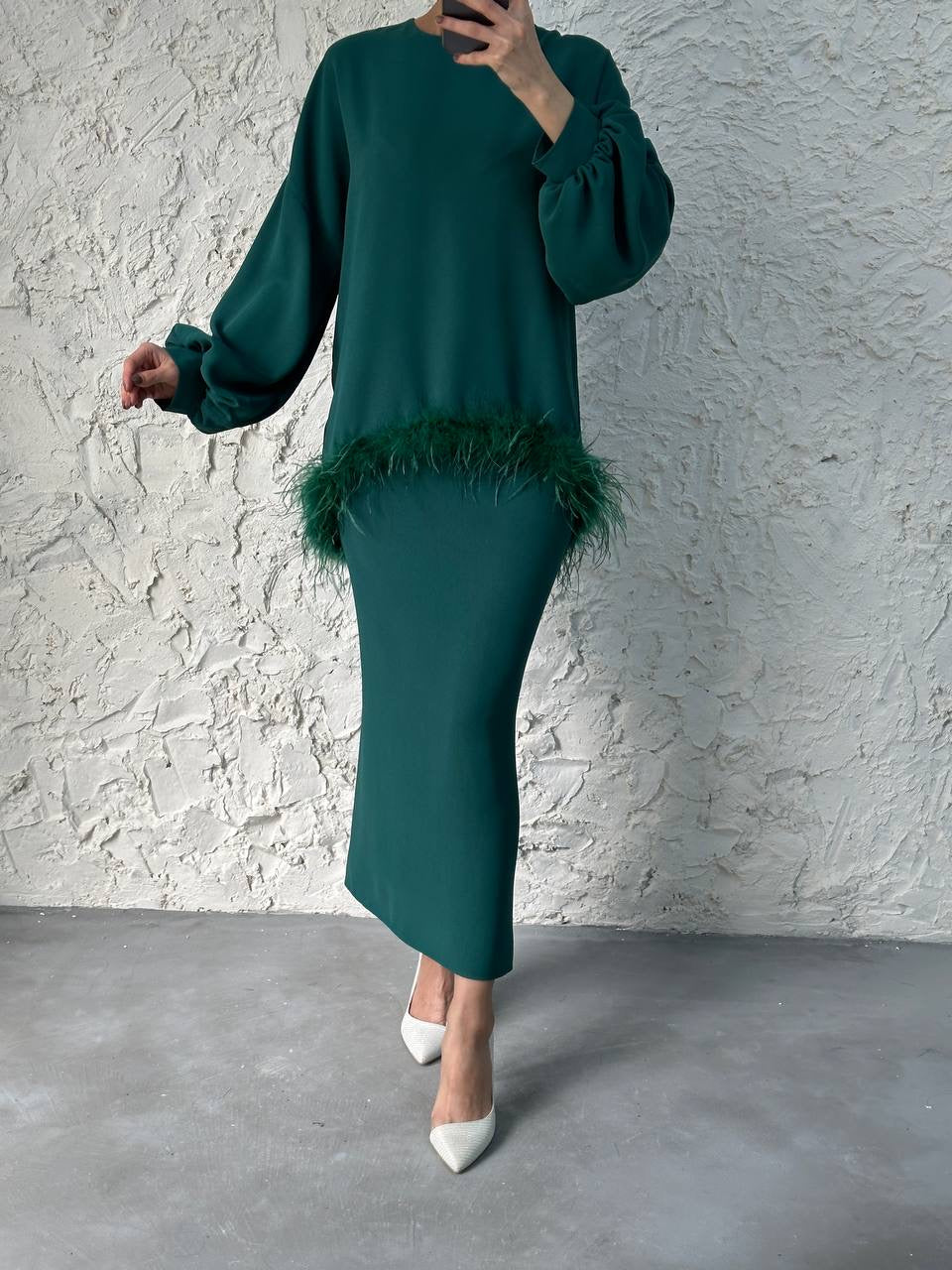 Layna Skirt 2 Piece Set - Green