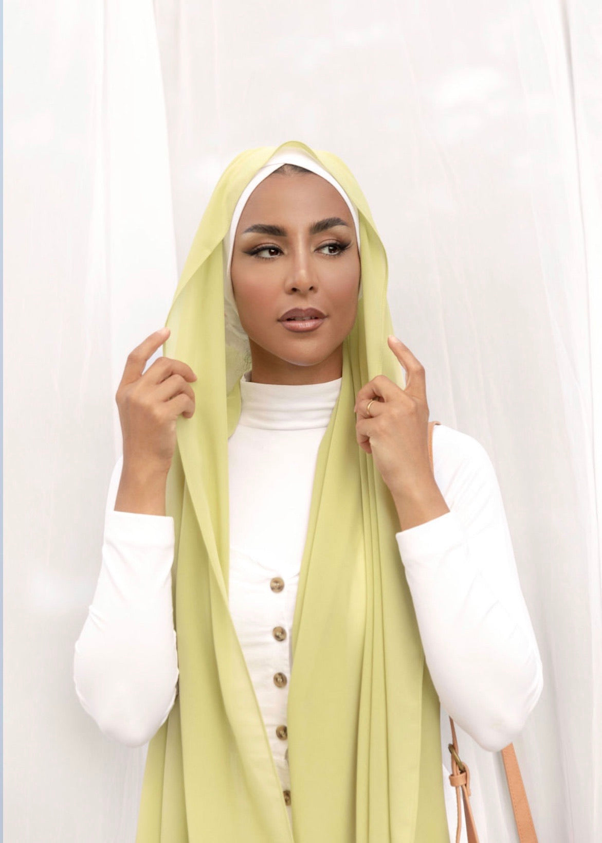 Premium Chiffon Hijab - Pistachio