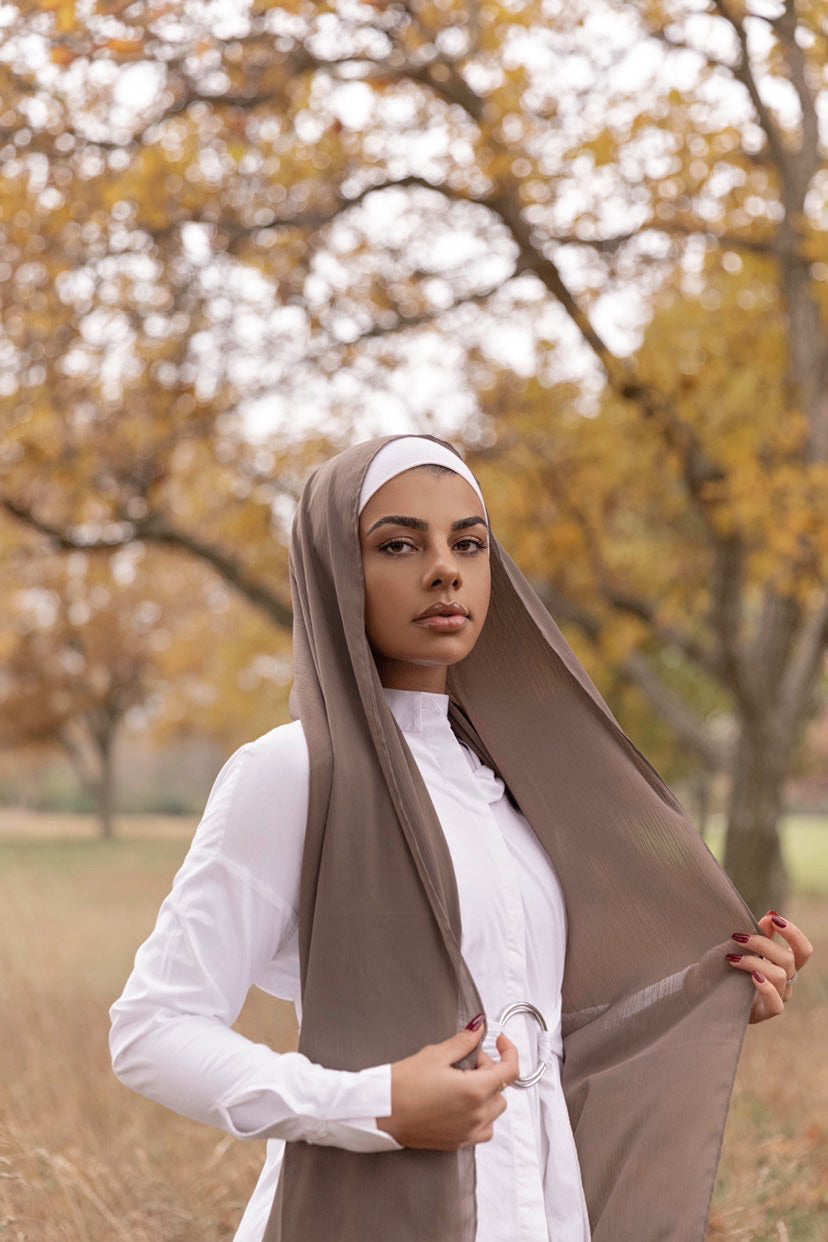 Premium Georgette Hijab - Spice