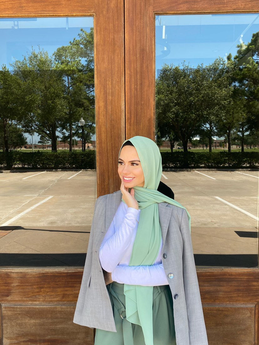Premium Chiffon Hijab - Mint Green
