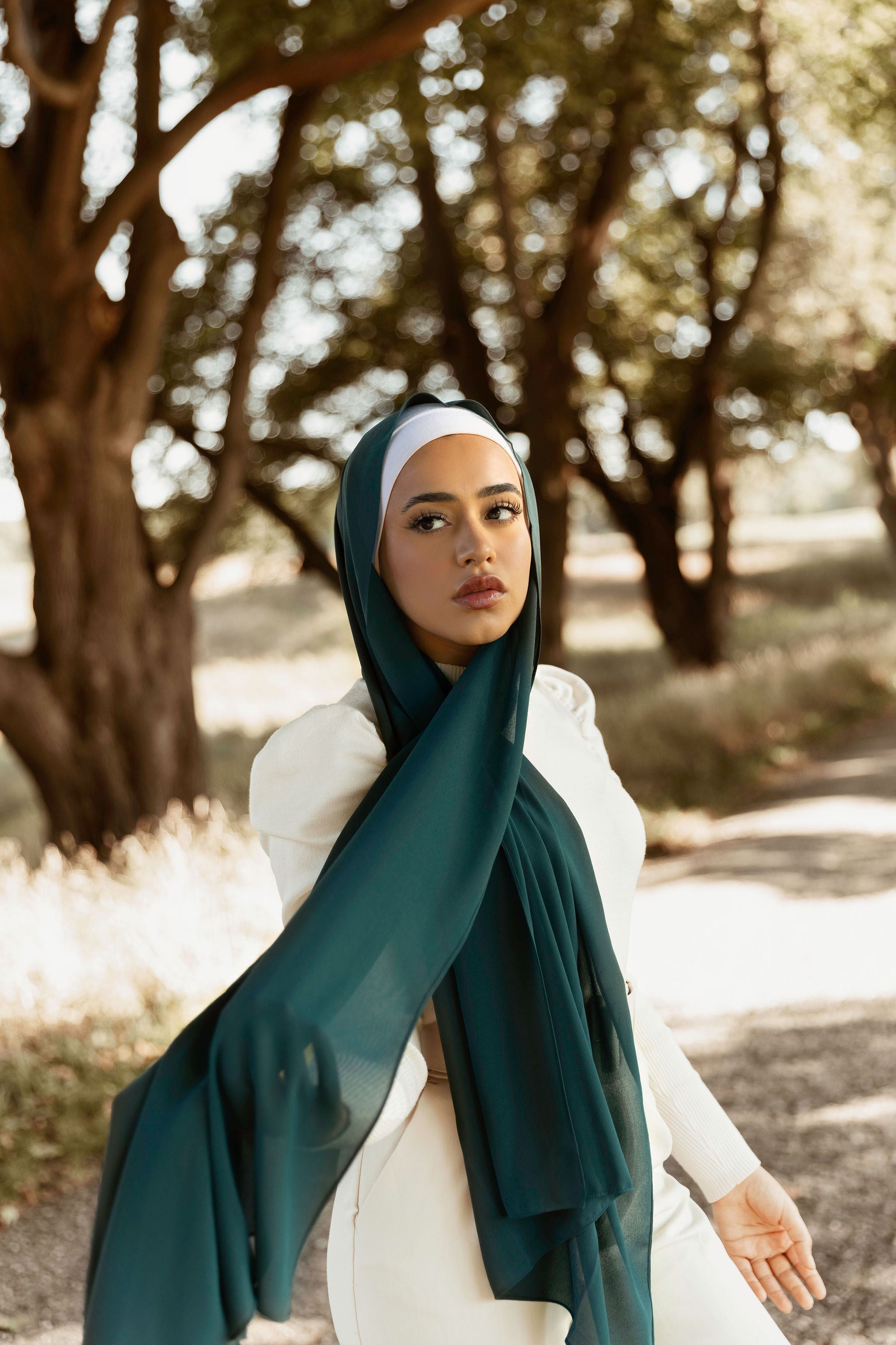 Premium Chiffon Hijab - Ocean