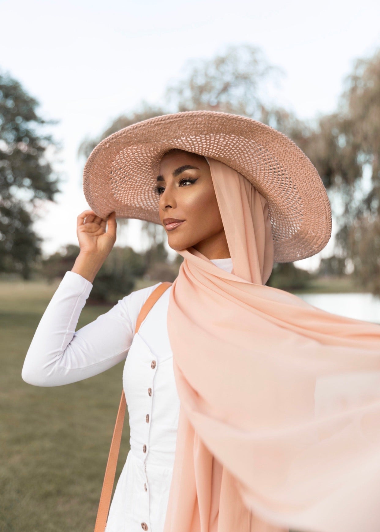 Premium Chiffon Hijab - Rosewater