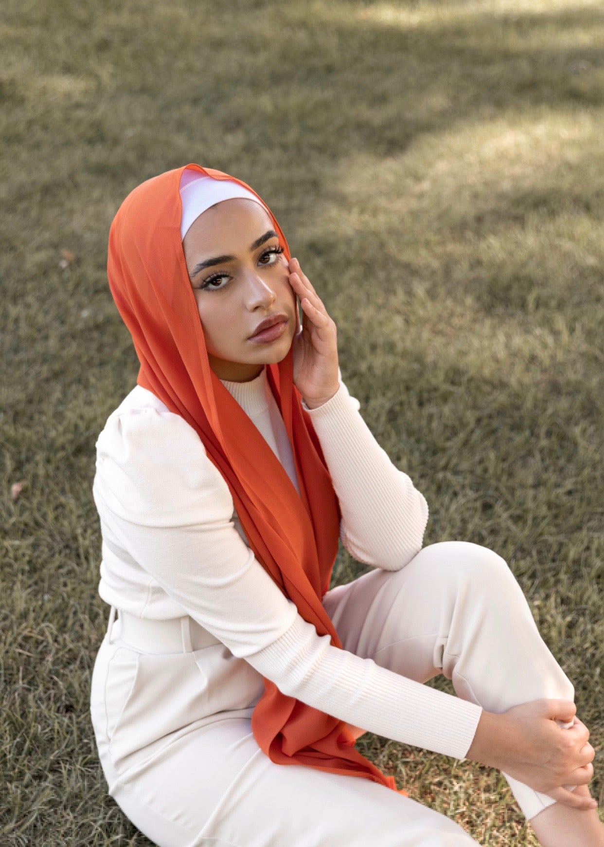 Premium Chiffon Hijab - Citrus