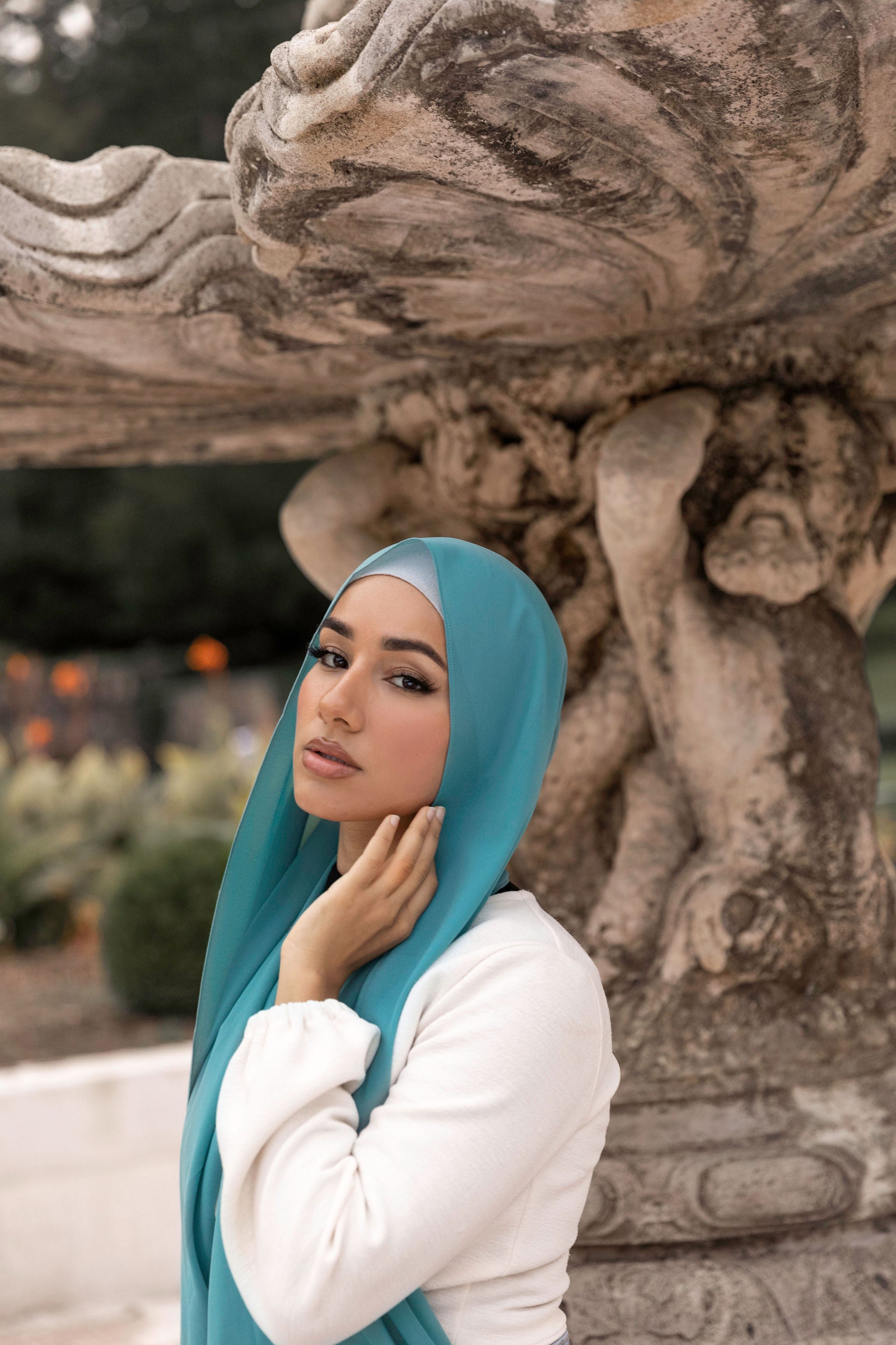 Premium Chiffon Hijab - Seafoam